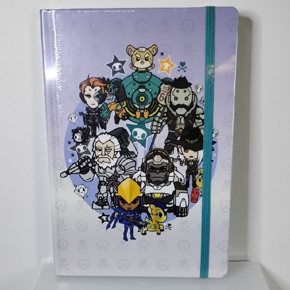 Tokidoki X Overwatch Character Notebook with Elastic Band Journal